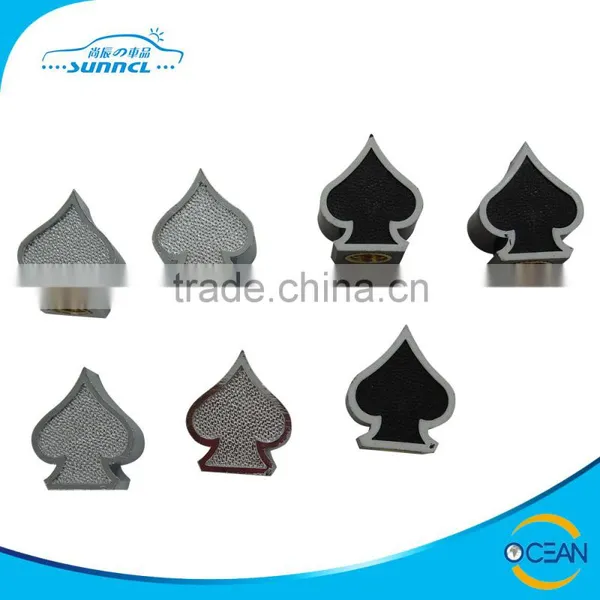 Poker Black Heart Air Alert Tire Valve Caps , Wheel Tire Valve Caps photo-2