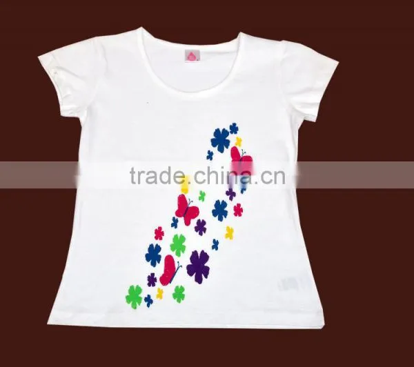 Women White Round Neck T-Shirt_100% Organic Cotton_Elegant Wear @ Best Deal Price photo-5