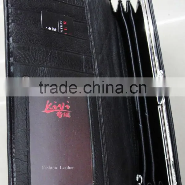 Hot Popular Lady Stylish Genuine Leather Croco Wallet photo-4