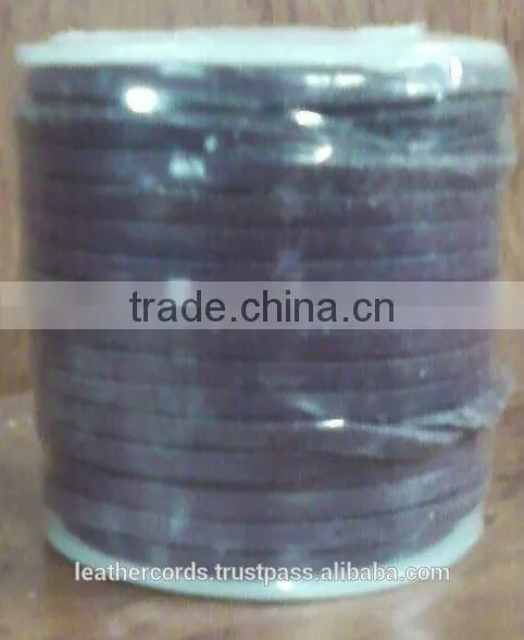 3mm Flat Leather Cord photo-3