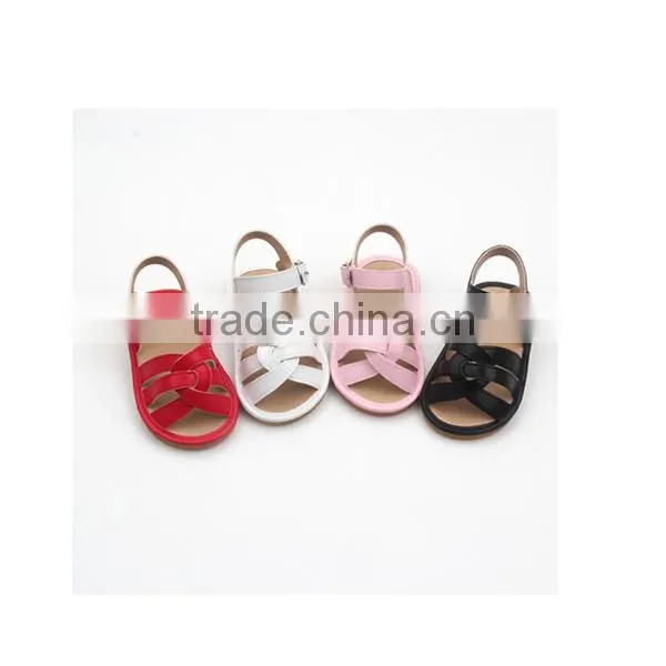 Mix 3 Colors Shoes Wholesale Genuine Leather Baby Gladiator Sandals photo-5