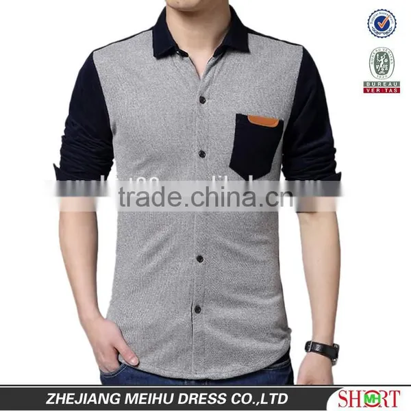 2017 New Arrival Stylish Men Corduroy Slim Fit Casual Shirt photo-3