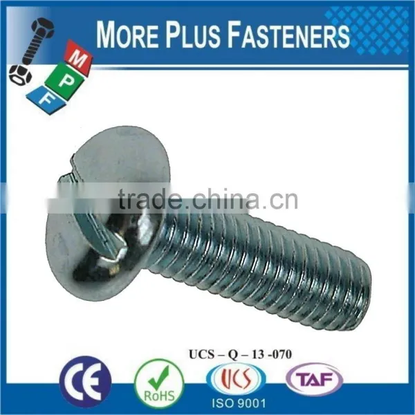 Made in Taiwan Slotted Phillips Pozi Pan Cheese Head Machine Screw Brass Material Stainless Steel Carbon Steel photo-5