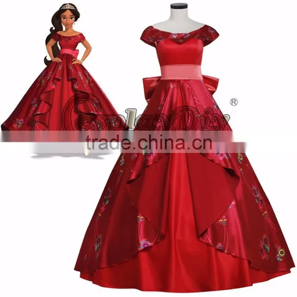 Princess Elena Red Dress for Adult Women Cosplay Costume Custom Made