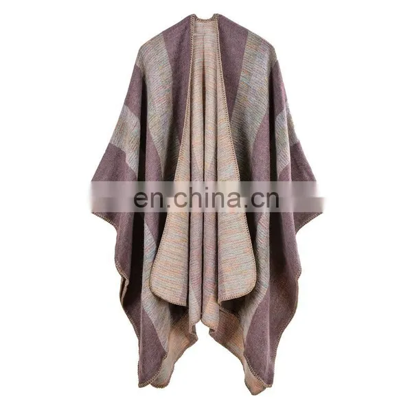 Womens Winter Stamp Cashmere Fringed Shawl Ladies Cashmere Shawls Winter Scarves Capes Cloaks photo-5