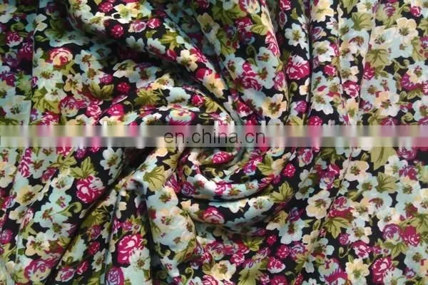 Winfar Textile Wholesale Knitting Flower Printed 32s Ring Spun Rayon Spandex Fabric Viscose photo-2