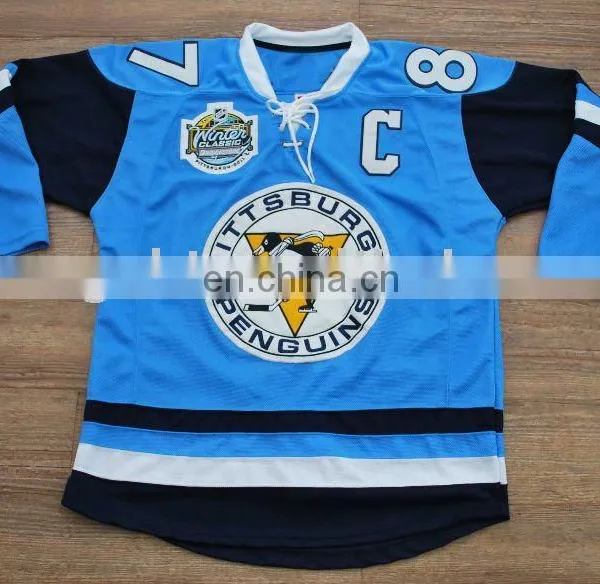 #87 Crosby Penguins 2011 Winter Classic Hockey Jersey