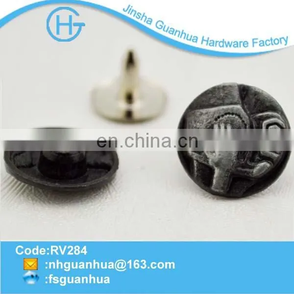 12mm black nickle metal jeans rivets buttons rivet