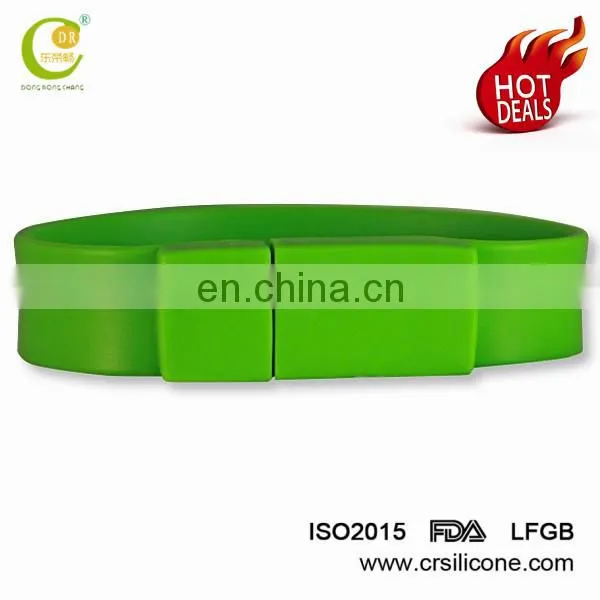 High Quality Silicone Bracelet Promotion Gift Print Logo 512mb-64gb Silicon Wristband/ Bracelet Usb 2.0 Flash Drive photo-5
