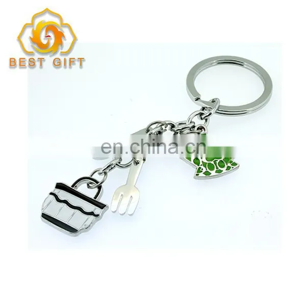 Custom Creative 2D Design Painted Many Colors Strap Keychains photo-3