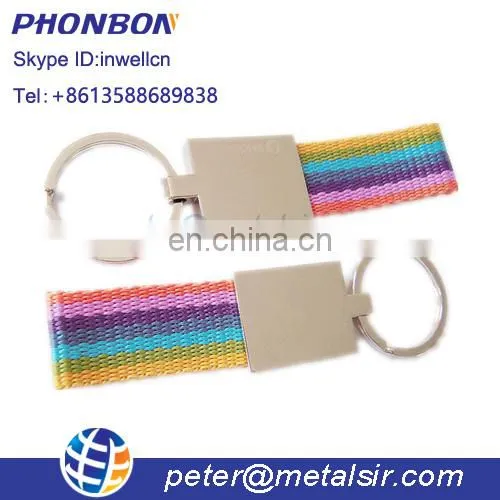 Custom Logo Embossed Leather Keychain photo-4