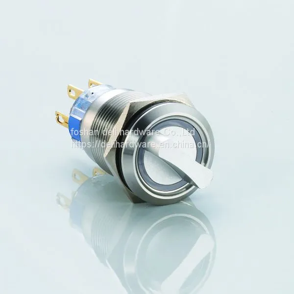 12 Volt LED 6 Pin Stainless Metal Push Button Switch photo-2