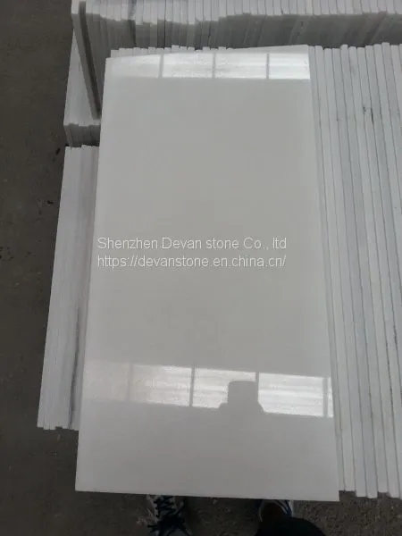 China Pure White Marble White Jade Marble Slab Floor Tile photo-3