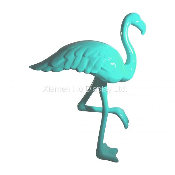 Ho Display Garden Ornaments Life Size Fiberglass Flamingo Statue photo-2