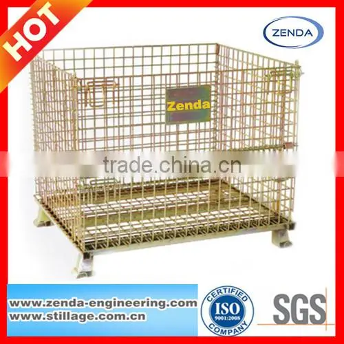 Galvanized Wire Mesh Cage With Gloden Color