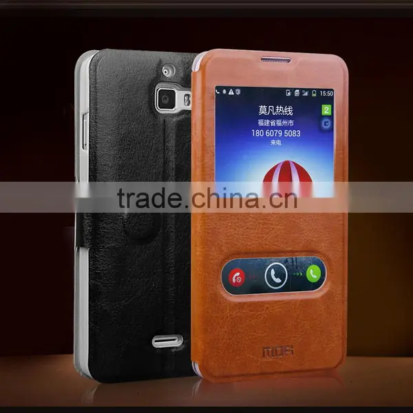 MOFi Case Celular Leather Flip Dot View Cover for Coolpad Dazen F1, Mobile Handset Coque Back Housing for Coolpad 8297 photo-3
