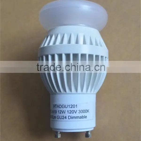 GU24 Base Omni A19 LED Light Bulb 12W 800LM Dimmable Cree Chip photo-2