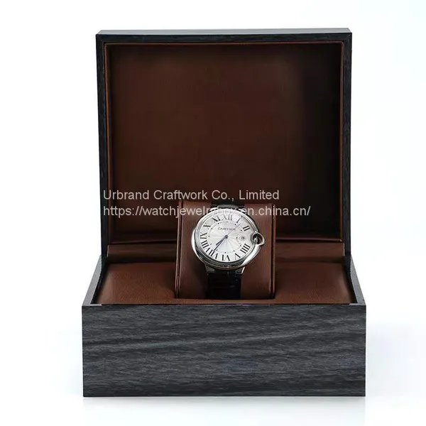 High-grade Wooden Watch Box Solid Wood Flip Packaging Box Jewelry Storage Spot Gift Box.