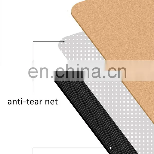 Factory Direct of High-density Custom Pvc Eva Nbr Thick Non-slip Skipping Rope Mat Cork Meditation Yoga Mat photo-5