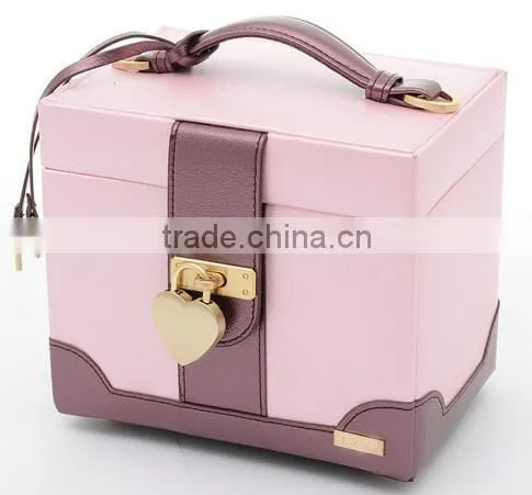 Popular High Quality Leather Jewelry Display Box,pink Leather Jewelry Box,faux Leather Jewelry Box photo-3