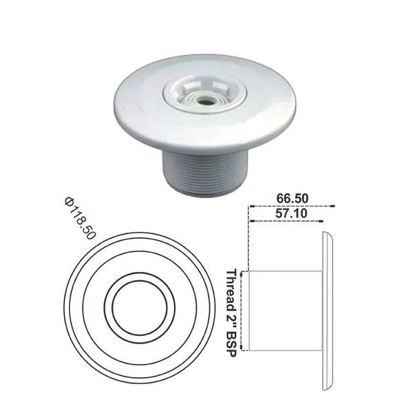 Hot Sale White Plastic Skimmers Vacuum Fittings Accessories Swimming Pool Vacuum Fitting photo-5