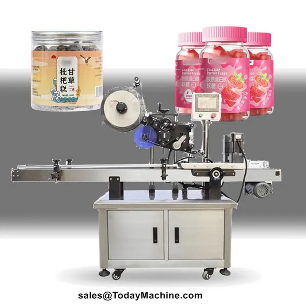 Automatic Water Juice Wine Drink Round Bottle Labeling Machine photo-4