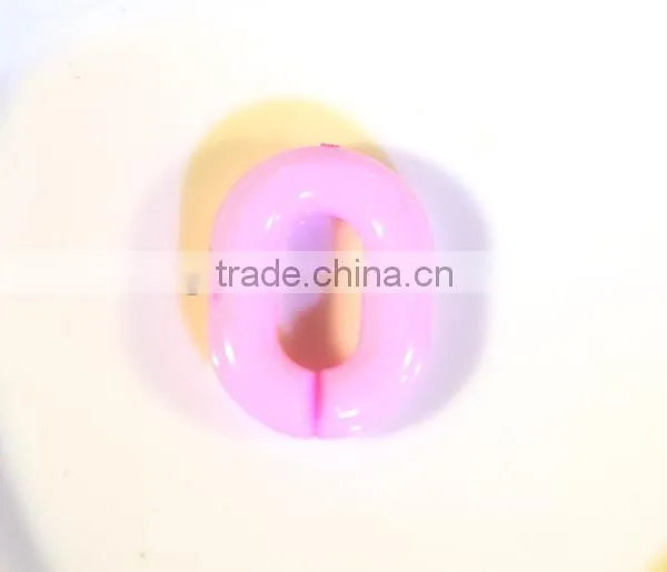 DIY Accessories 23 * 17 mm Acrylic Opening Lap Composable Chain Color Fluorescent Color Plastic photo-5