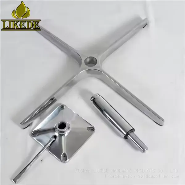 New Cheap 4-Star Revolving Chair Base Aluminum Alloy With Powder Coating Newest Metal Sofa Base photo-5