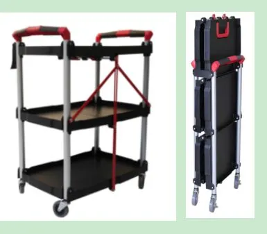PP Mateial Plastic Heavy Duty Tub Cart Tool Hand Trolley photo-4