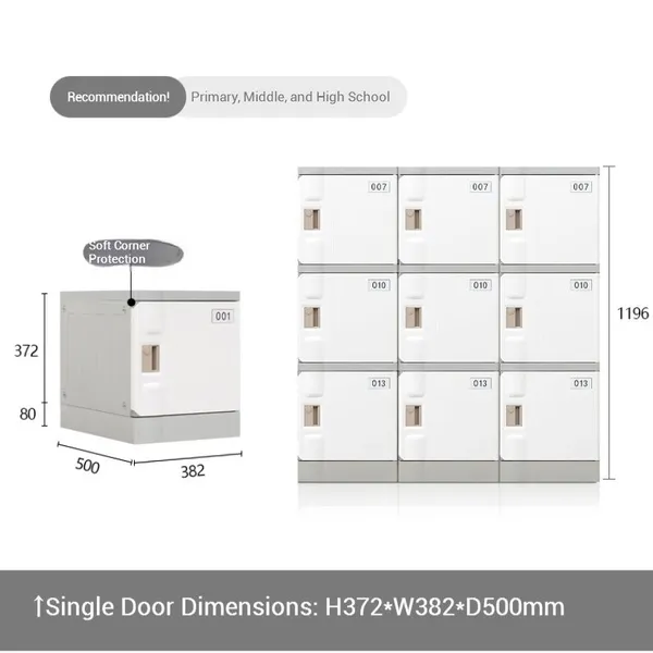 Durable ABS Plastic Lockers With Multiple Compartments - Ideal for Public Facilities, Easy to Clean & Maintain photo-2