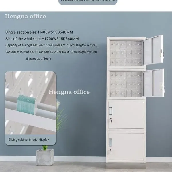 Pathology Slide Storage Cabinet 14148 Slides Capacity | Heavy Duty Steel Microscope Slide Filing Cabinet | For Hospital Laboratory photo-2