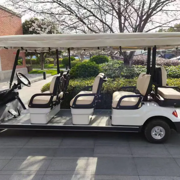 Four-wheel Electric Vehicle for Property Viewing, Electric Vehicle for Carrying Hotel Guests' Luggage Upon Check-in, 6+2-seater Golf Sightseeing Vehicle photo-4