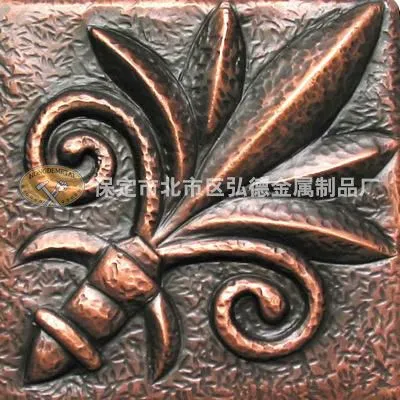 Copper Wall Tiles, Factory-supplied Handcrafted Pure Copper Decorative Wall Tiles for Processing and Custom Manufacturing photo-2