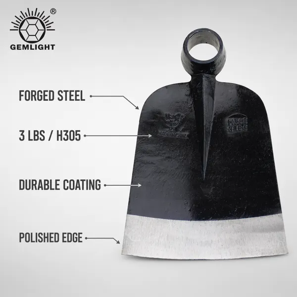 Rust Proof Stainless Steel Garden Weeding Hoe Tool