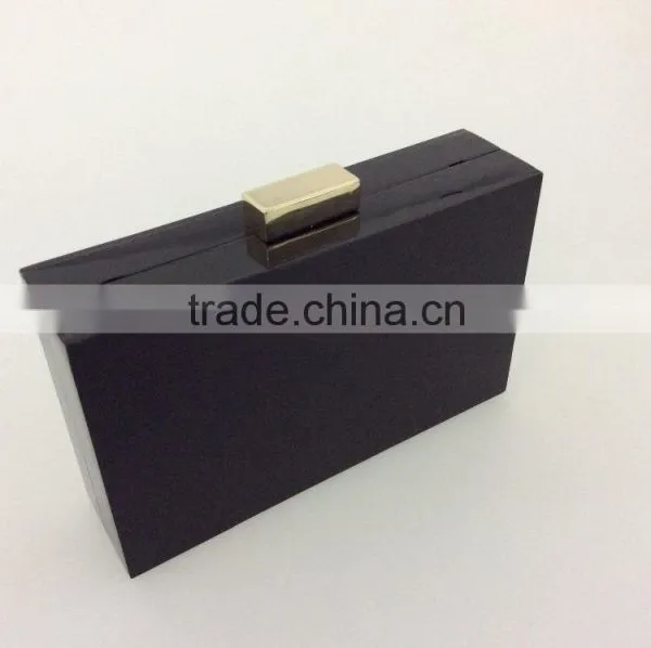 Black Acrylic Clutch Bag, Black and White High Quality Evening Bags photo-2