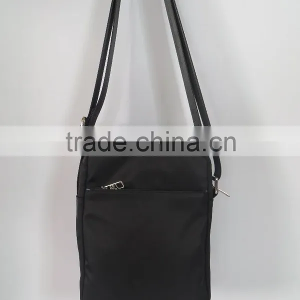 Simple Style Black Waterproof Long Shoulder Bag Men for Daily photo-2