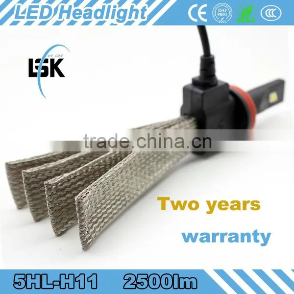 2015 Most High Grade Headlight 12v 24v Led Car 6500k Headlight Kit , g5 Led Headlight With 24 Mouths Warranty photo-2