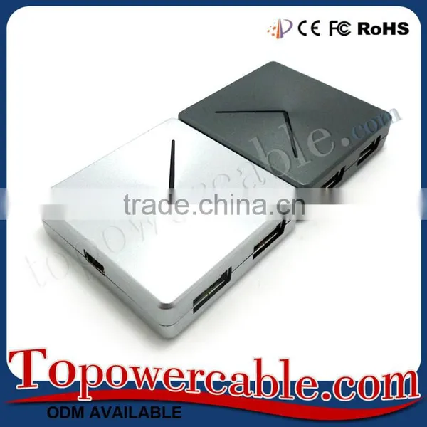 Good Portable Fashional Square Shape Multiple Usb 2.0 Hubs With 4 Port photo-2