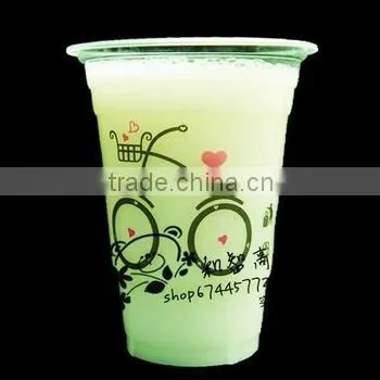 2016 Wholesale Plastic Cup With Drinking / Huge Cup for Cold Drink Transparent photo-5