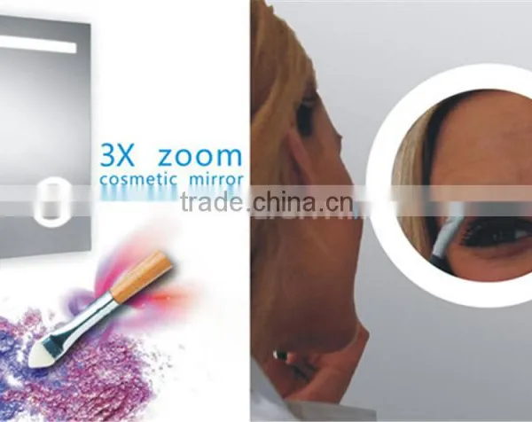 IP44 CE Frameless Bathroom LED Mirror With 3x Magnifier Supplier's Choice photo-3
