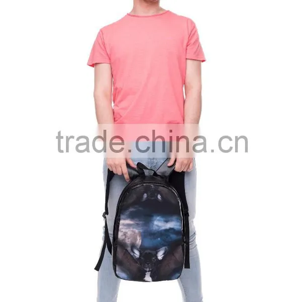 New Design 3D Print High Quality Custom Emoji Kids Backpack Bag photo-2