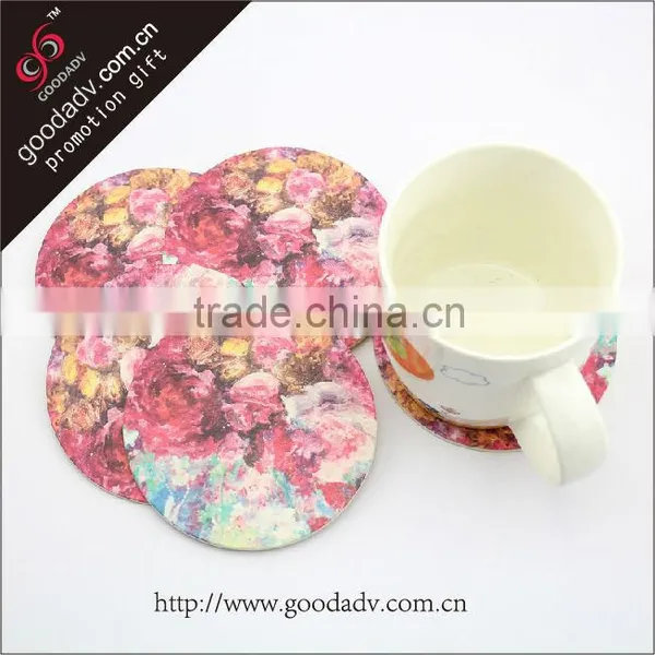 Guangdong Factory Cheap Print Round Absorbent Paper Coasters photo-2