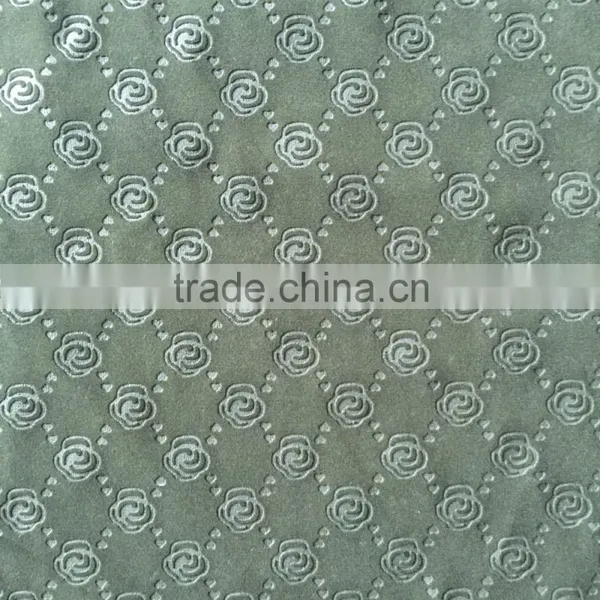 New Style 3D Embossed Flock Fabric for Upholstery, Cushion, Bag photo-4