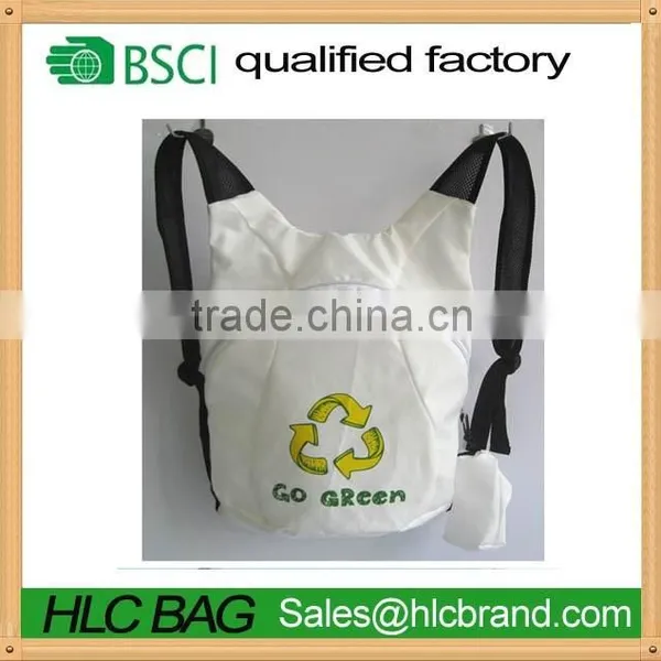 RPET Custom Print Zipper Bag With Shoulder Strap HL-RP009 photo-6