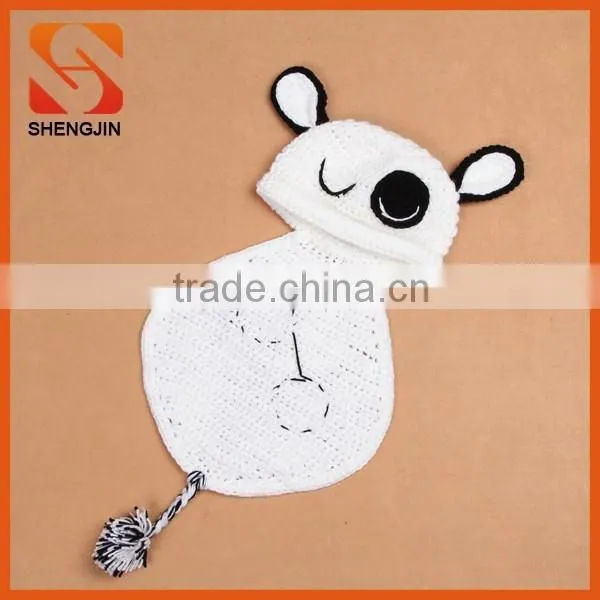 Panda Shaped Infant Costume Set Shooting Props for Newborn Baby Girls Boys photo-4