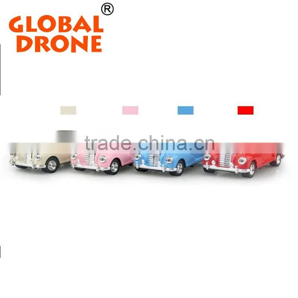 Retro Mini Vehicle Model Car Toy With Music & Light
