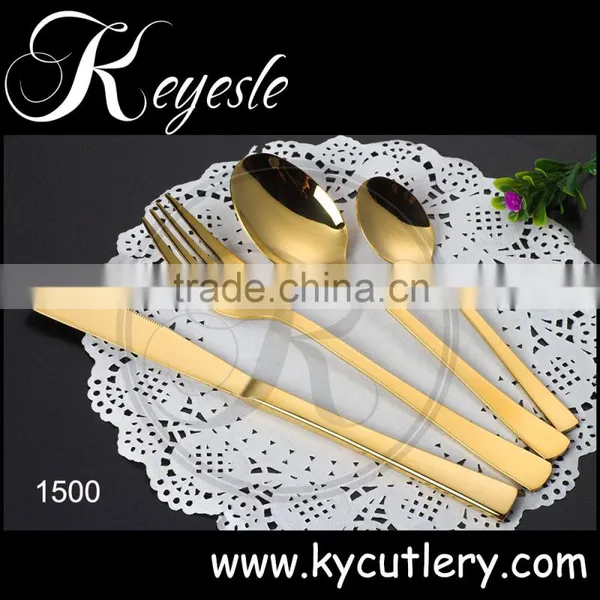 Gold Cutlery Set,flatware Set 4 Pcs,fork Spoon Set photo-2