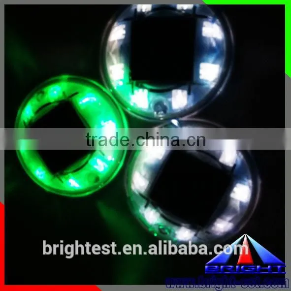Blue Color PC Housing Epistar LED 360 Reflective Cat Eyes Plastic Solar Road Stud 8 LED photo-4