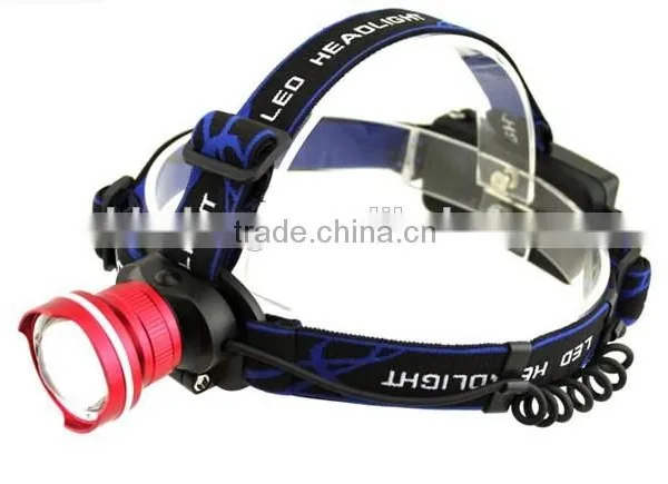 High Power Rechargeable Zoom Function LED Headlight Aluminum Headlamp photo-3
