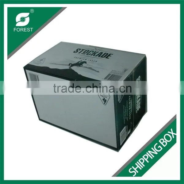 12 BOTTLES BEER PAPER SHIPPING BOX CUSTOM GLOSSY BEER CORRUGATED SHIPPING BOX photo-4